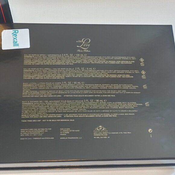 With Love Paris Hilton Gift Set Fragrance Body Lotion Roller Ball BNWT F… - Picture 3 of 4